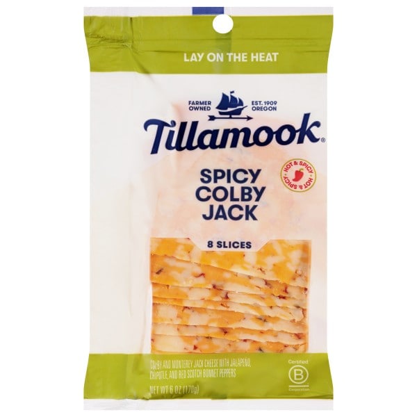 Tillamook Slices Spicy Colby Jack Cheese | Publix Super Markets