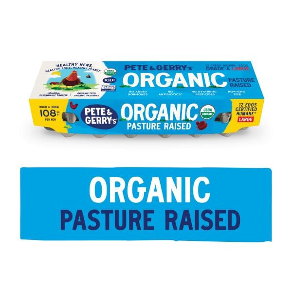 Pete & Gerry's Organic Pasture Raised Eggs Large | Publix Super