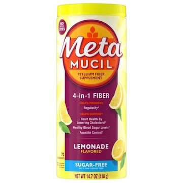 Metamucil Sugar-Free 4-in-1 Lemonade Flavored Psyllium Fiber Supplement
