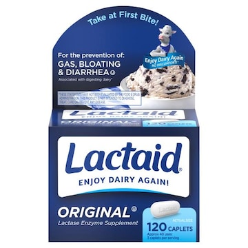 LACTAID Caplets Original Lactase Enzyme Supplement