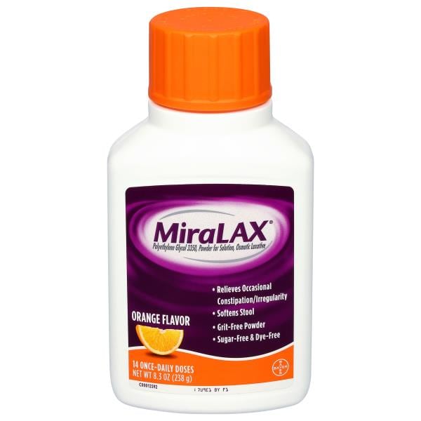 MiraLAX Orange Flavor Osmotic Laxative | Publix Super Markets