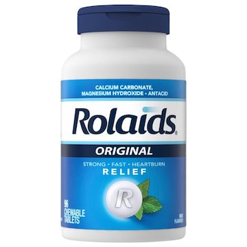 Rolaids Chewable Tablets Original Heartburn Relief