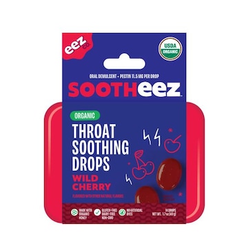 EEZ Co. Sootheez Organic Throat Soothing Drops, Wild Cherry