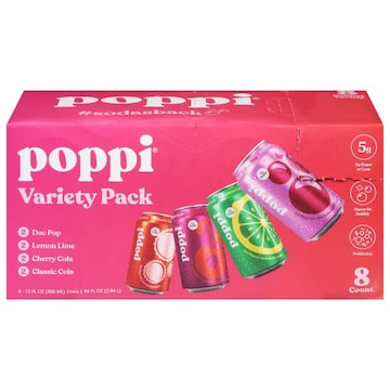 Poppi Variety Pack Assorted Prebiotic Soda
