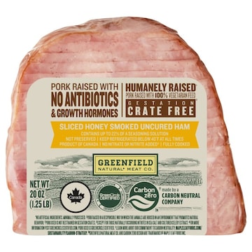 Greenfield Natural* Meat Co. Sliced Uncured Honey Smoked Ham