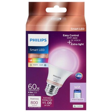 Philips 8.8 Watt Smart LED A19 Bulb