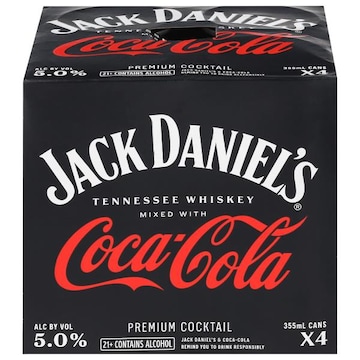 Jack Daniel's Mixed with Coca-Cola Tennessee Whiskey