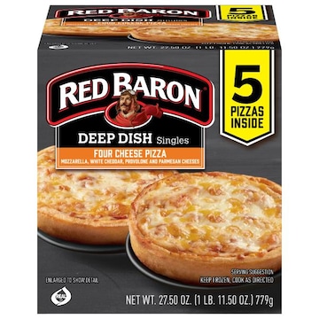 Red Baron Singles Deep Dish Four Cheese Pizza
