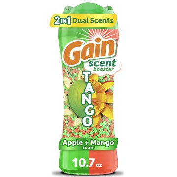 Gain Tango 2-in-1 Laundry Scent Booster Beads, Apple and Mango Scent, 10.7 OZ