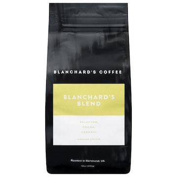 Blanchard's Coffee Ground Blanchards Blend Balanced, Coco, Caramel Coffee
