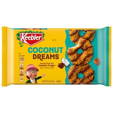 Keebler Keebler Coconut Dreams, Coconut and Caramel Cookies Coated in Keebler Fudge, 8.5 oz