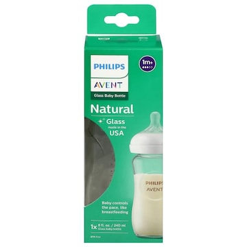 Phillips' Avent Natural Glass 1m+ Baby Bottle