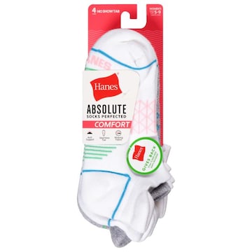 Hanes Womens No Show Tab Comfort Socks