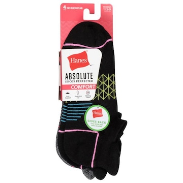 Hanes Womens No Show Tab Comfort Socks