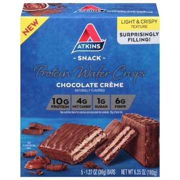 Atkins Chocolate Creme Protein Wafer Crisps
