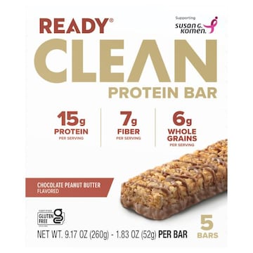 Ready Clean Chocolate Peanut Butter Flavored Protein Bar