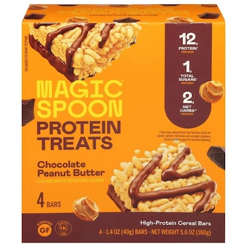 Magic Spoon Protein Treats Chocolate Peanut Butter Cereal Bars