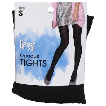 L'eggs Size S Black Opaque Tights