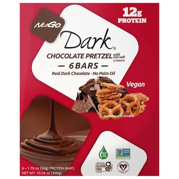 NuGo Dark Chocolate Pretzel with Sea Salt Protein Bars