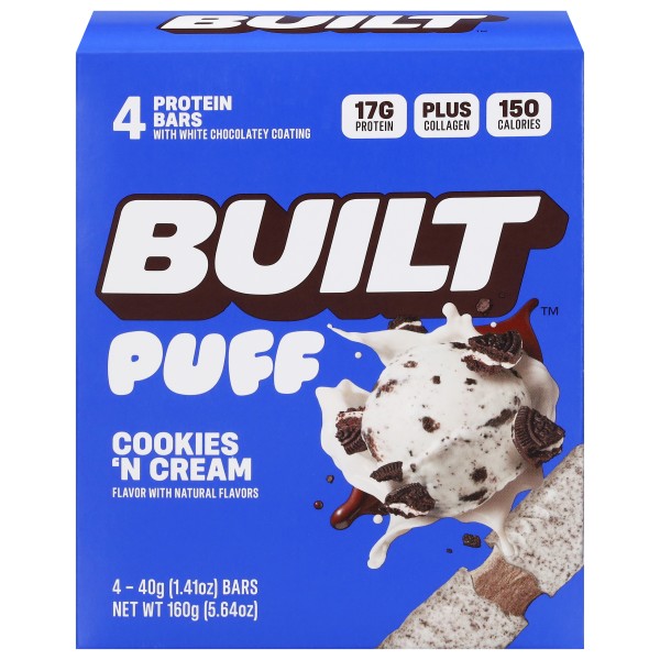 Built Bar Puff Cookies 'N Cream Protein Bars | Publix Super Markets