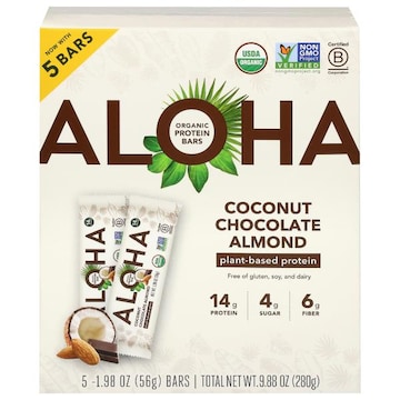 Aloha Organic Coconut Chocolate Almond Protein Bars