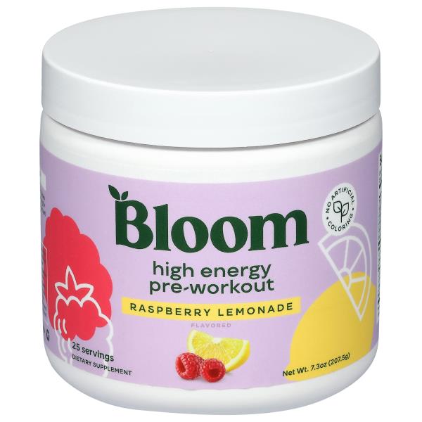 Bloom High Energy Raspberry Lemonade Flavored Pre-Workout | Publix