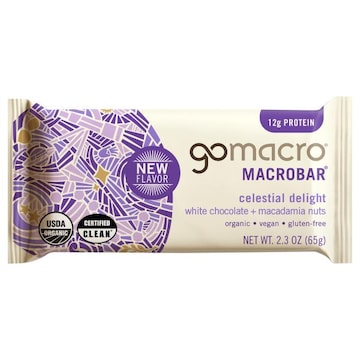 GoMacro White Chocolate + Macadamia Nuts MacroBar