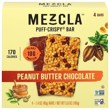 Mezcla Puff-Crispy Peanut Butter Chocolate Bar