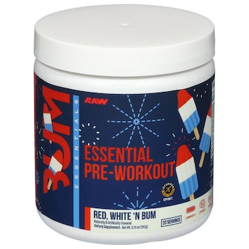 Raw Bum Essentials Essential Red White 'N Bum Pre-Workout