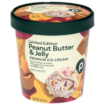 Publix Premium Peanut Butter & Jelly Ice Cream