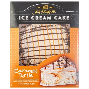 Jon Donaire Caramel Turtle Ice Cream Cake