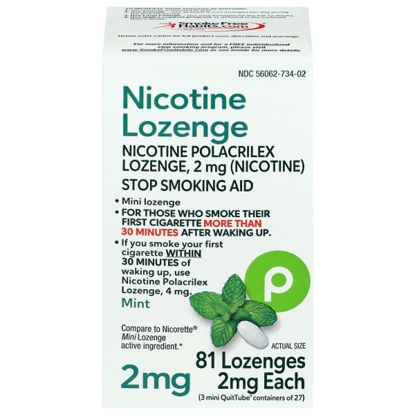 Publix Nicotine Mini Lozenge, Mint | Publix Super Markets