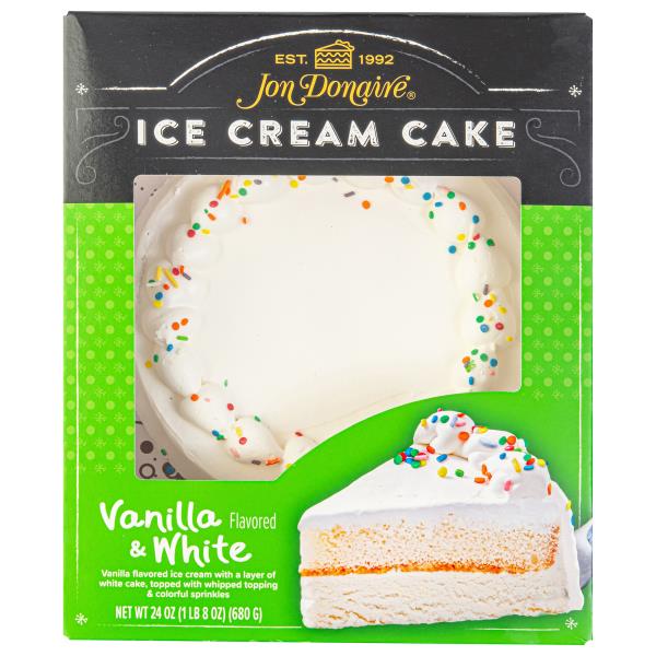 Jon Donaire Ice Cream Cake, Vanilla & White | Publix Super Markets