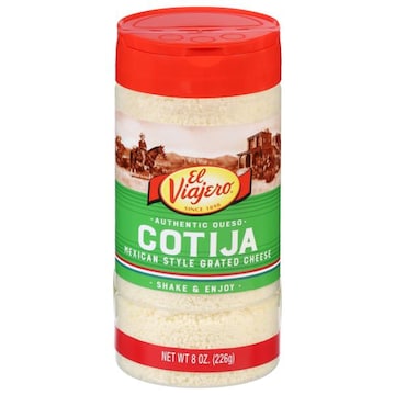 El Viajero Mexican Style Cotija Grated Cheese