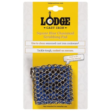 Lodge Cast Iron Blue Chainmail Square Scrubbing Pad