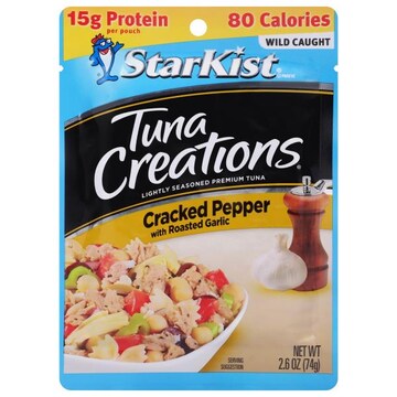 Starkist E.V.O.O. Tuna Creations Cracked Pepper with Roasted Garlic Tuna