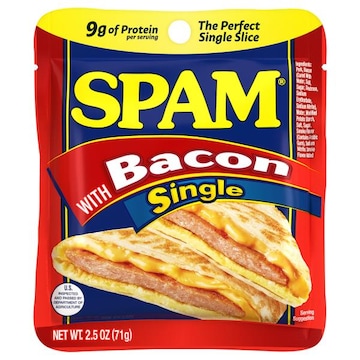 Spam Single with Bacon Luncheon Meat