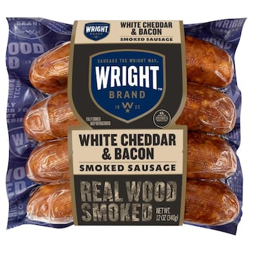 Wright Brand White Cheddar & Bacon Sausage