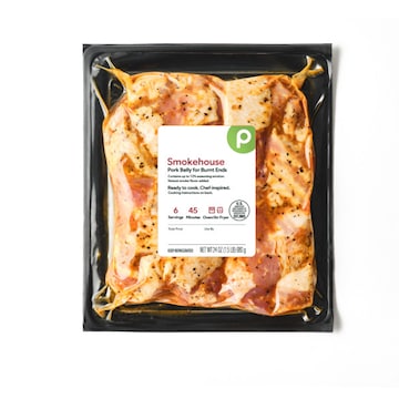 Publix Smokehouse Marinated, Pork Belly for Burnt Ends