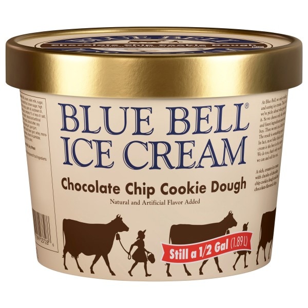 Blue Bell Chocolate Chip Cookie Dough Ice Cream | Publix Super Markets