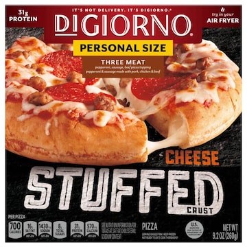 DiGiorno Personal Size Cheese Stuffed Crust Three Meat Pizza
