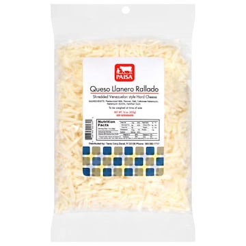 Paisa Venezuelan Style Hard Queso Llanero Rallado Shredded Cheese