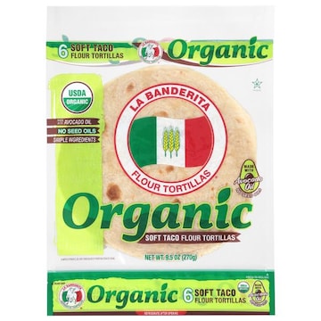 La Banderita Organic Soft Taco Flour Tortillas