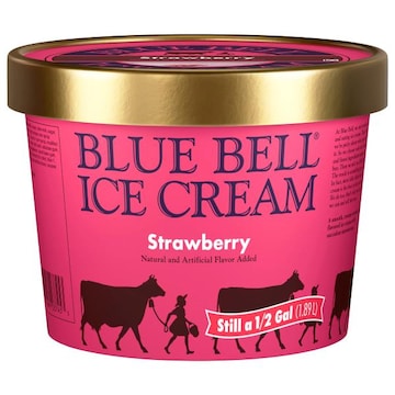 Blue Bell Strawberry Ice Cream