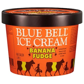 Blue Bell Banana Fudge Ice Cream