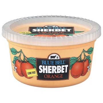 Blue Bell Low Fat Orange Sherbet