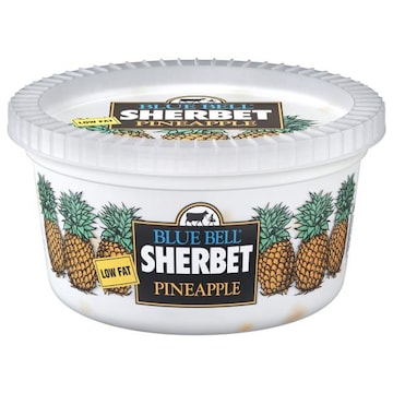 Blue Bell Low Fat Pineapple Sherbet