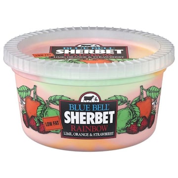Blue Bell Low Fat Rainbow Sherbet