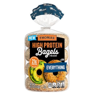 Thomas' Pre-Sliced High Protein Everything Bagels
