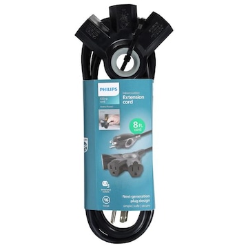 Phillips' Indoor/Outdoor 8 Ft Extension Cord